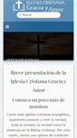 Mobile Screenshot of iglesiacristianagraciayamor.org