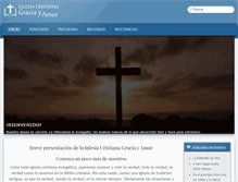 Tablet Screenshot of iglesiacristianagraciayamor.org
